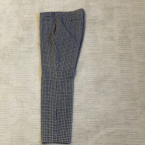 Talbots Navy and White Patterned Cropped Pants